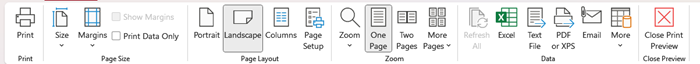 access menu bar