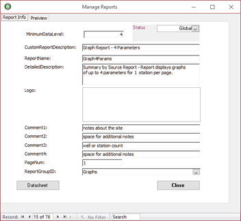 faq manage reports