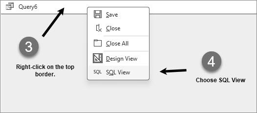 select sql view